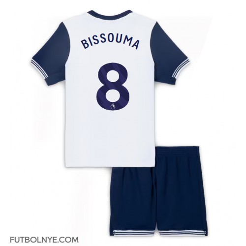 Camiseta Tottenham Hotspur Yves Bissouma #8 Primera Equipación para niños 2024-25 manga corta (+ pantalones cortos)